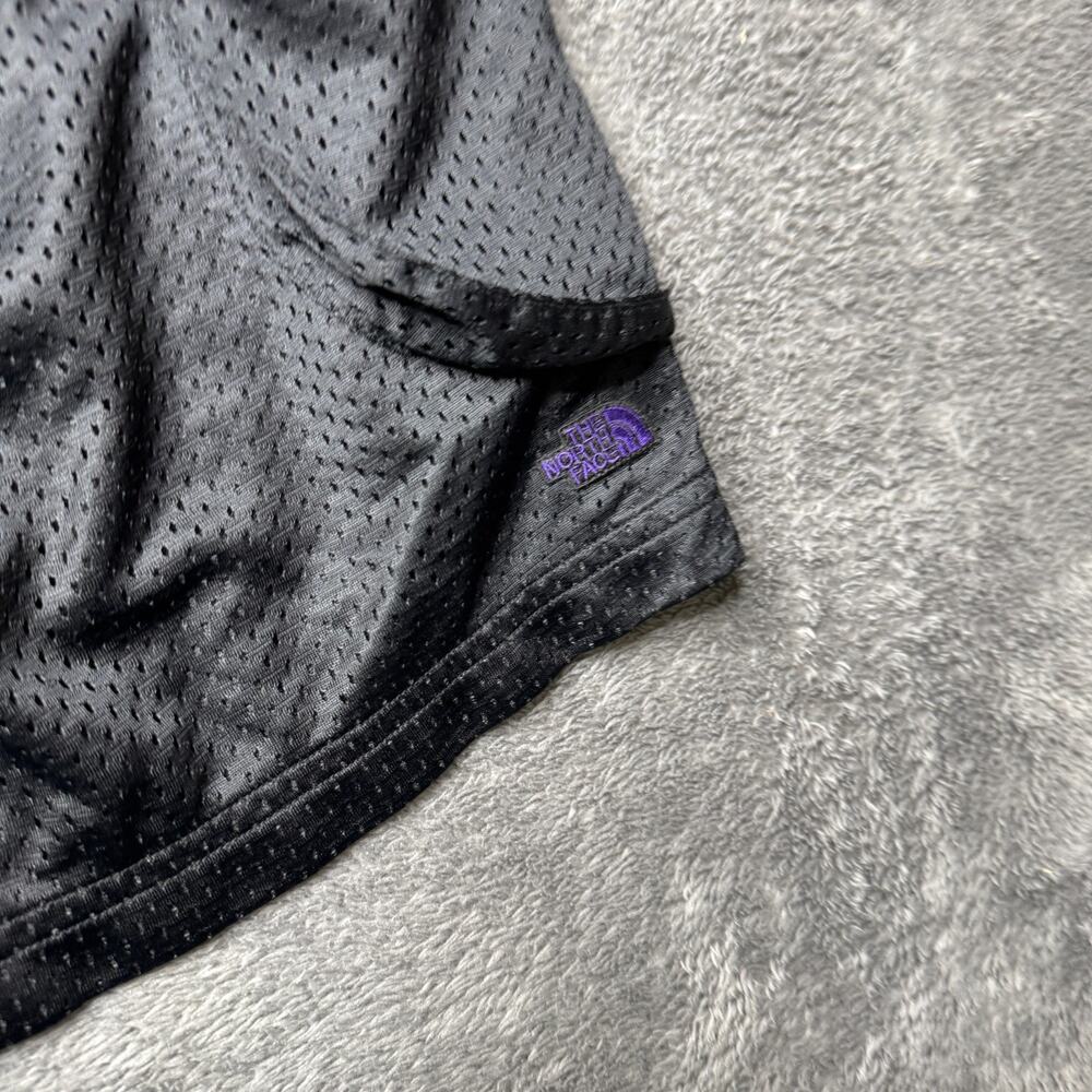 Y2K The North Face Purple Label Baggy Cargo Shorts Jersey Mesh Black Mens M 32 - Picture 2 of 10